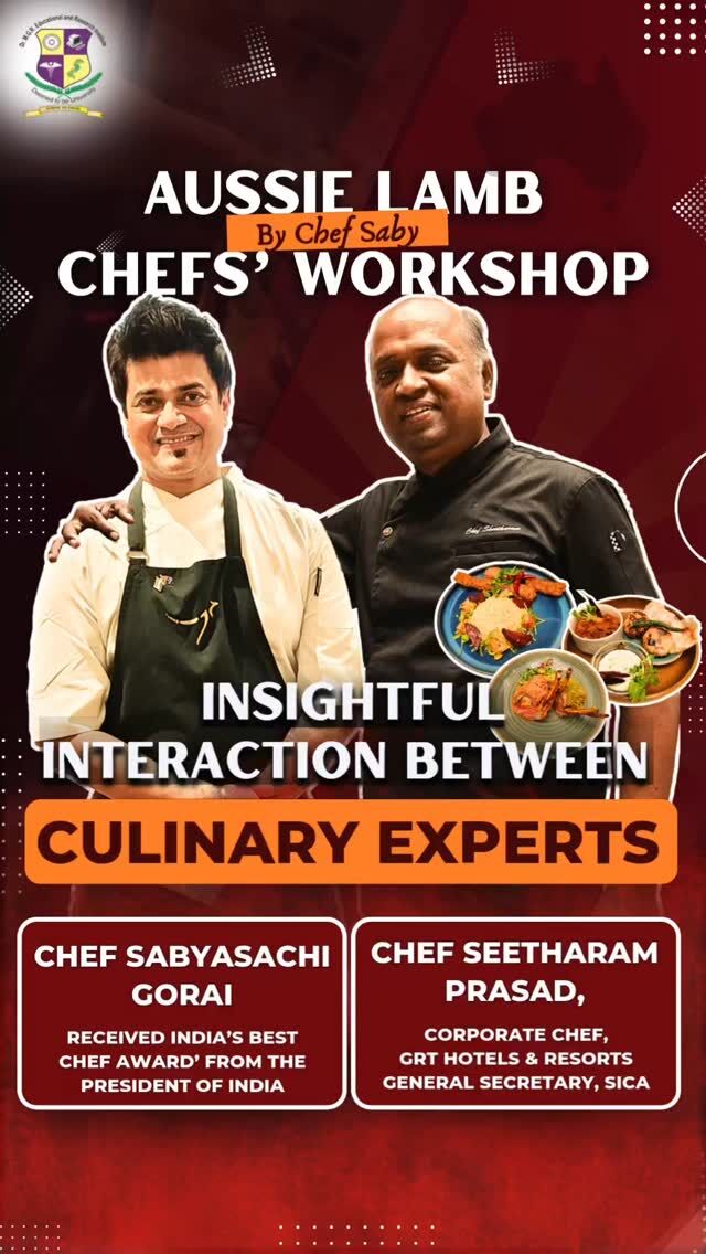 Our team had the privilege of attending the Aussie Lamb Chefs' Workshop by Chef Saby at Radisson Blu Hotel, Chennai! Organized by the Australian Embassy and Australian Trade Commission in collaboration with SICA, the event brought together top chefs from across the city. We were honored to interview culinary experts Chef Seetharam Prasad and Chef Sabyasachi Gorai, who shared valuable insights on Aussie Lamb. 

The highlight of the event was the delectable buffet featuring Aussie Lamb as the star ingredient! The dishes were a treat to our taste buds, and the presentation was a feast for the eyes.

#mgreri #drmgrihmindia #hotelmanagement #cateringtechnology #culinaryarts #aussielamb #aussie #chefsaby #sabyasachi #chefsabyasachigorai #grthotelsandresorts #radissonblu #laalmaas #lambchops #chelokebab #culinaryworkshop #cheflife #culinaryinnovation #culinaryindustry